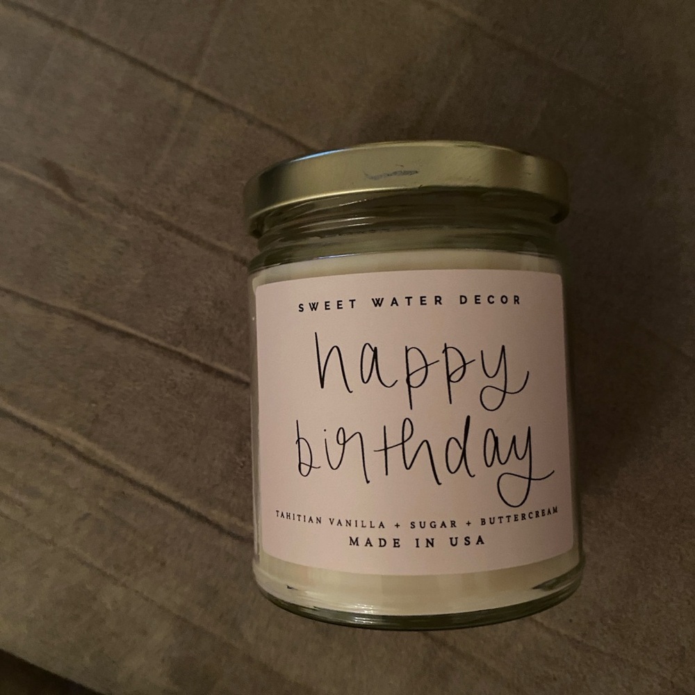 Sweet Water Decor Happy Birthday 1 Wick Candle